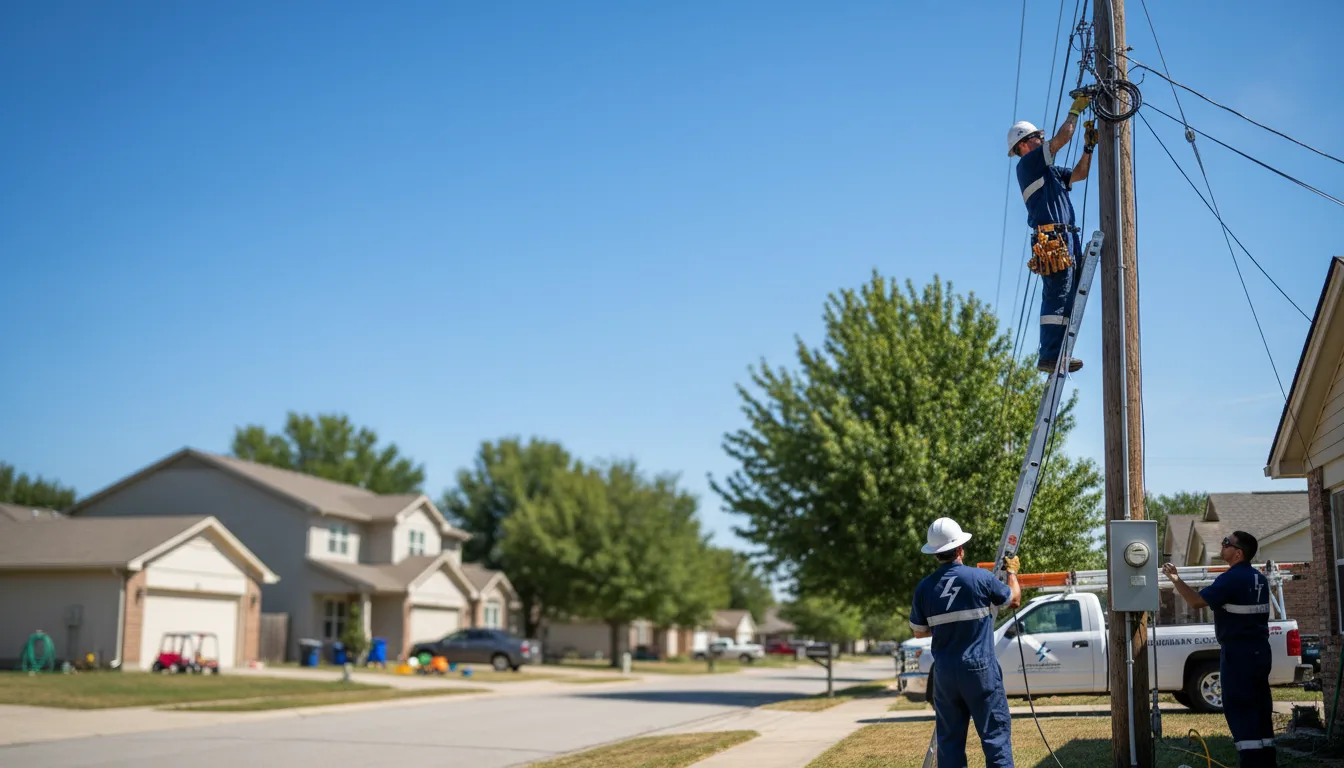 Residential electrician providing installation services in Eureka, MO